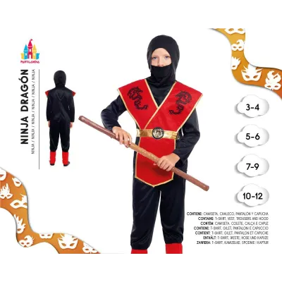 DISFRAZ NINJA DRAGON T-7-9 21131