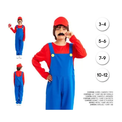 DISFRAZ MARIO T-10-12  21722