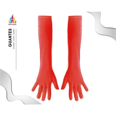 GUANTE LARGO ROJO 18490