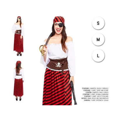 DISFRAZ ADULTO PIRATA MUJER T-M 21714