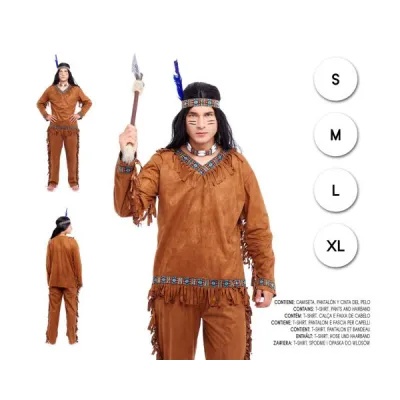 DISFRAZ ADULTO INDIO T-M 22013