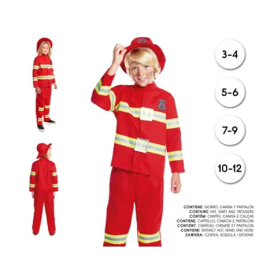 DISFRAZ BOMBERO T-10-12 22887