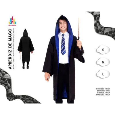 DISFRAZ ADULTO HARRY POTTER AZUL T-M 23189