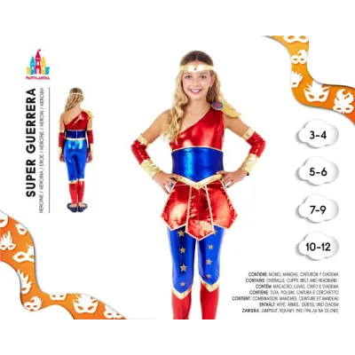 DISFRAZ SUPER HEROINA T-5-6 24256
