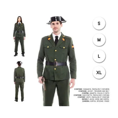 DISFRAZ ADULTO GUARDIACIVIL T-M 23666