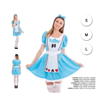 DISFRAZ ADULTO ALICIA T-M 23882