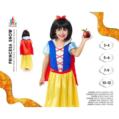 DISFRAZ BLANCANIEVES T-10-12  25669