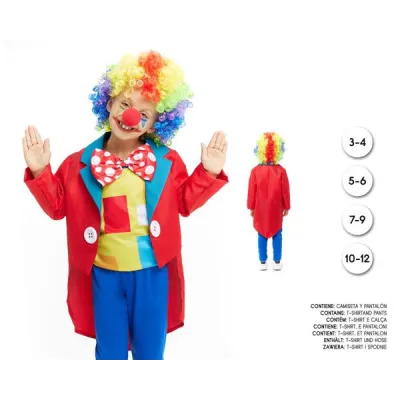 DISFRAZ PAYASO COLORES T-5-6 25778