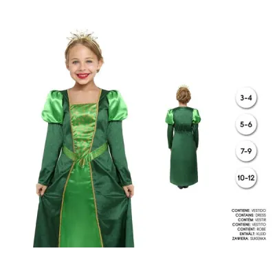 DISFRAZ PRINCESA VERDE T-5-6 25812