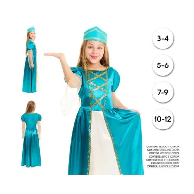 DISFRAZ PRINCESA MEDIEVAL T-7-9 26844