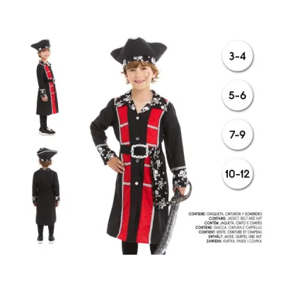 DISFRAZ PIRATA CASACA T-5-6 27024