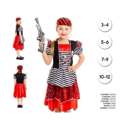 DISFRAZ PIRATA NIÑA T-3-4 27027