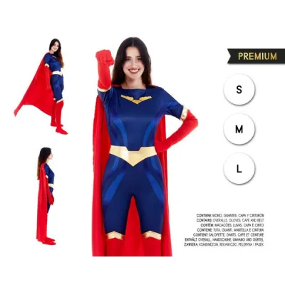DISFRAZ ADULTO SUPERHEROINA T-M 27123