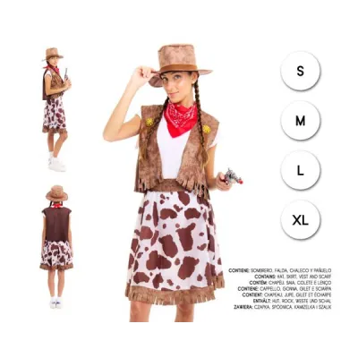 DISFRAZ ADULTO VAQUERA T-M 27296