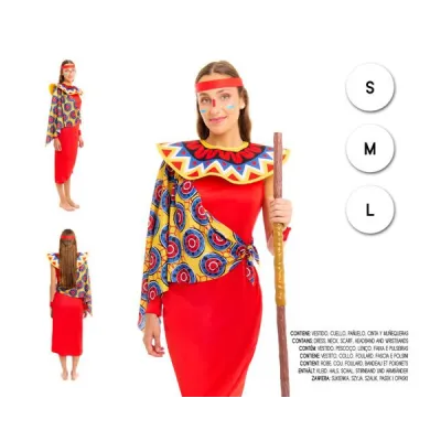 DISFRAZ ADULTO MASAI MUJER T-L 27183