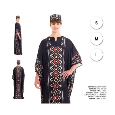 DISFRAZ ADULTO AFRICANO T-M 27289