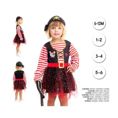 DISFRAZ PIRATA NIÑA T-3-4 27385