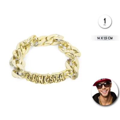 PULSERA ROKERO DORADA  90546