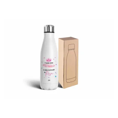 BOTELLA ACERO 750ML Y CUANDO MENOS LO ESPERAS