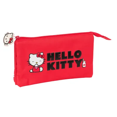 PORTATODO TRIPLE HELLO KITTY ROJA 812516744