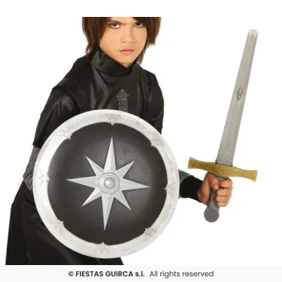 ESCUDO Y ESPADA MEDIEVAL 17594