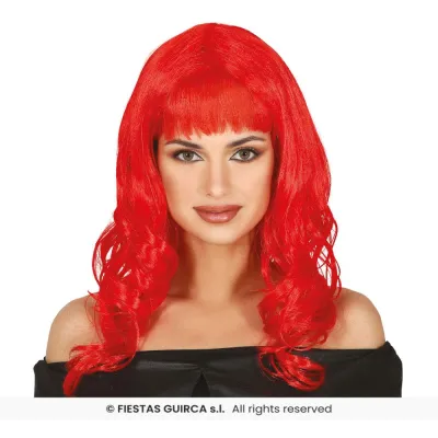 PELUCA MELENA LARGA ROJA 48058