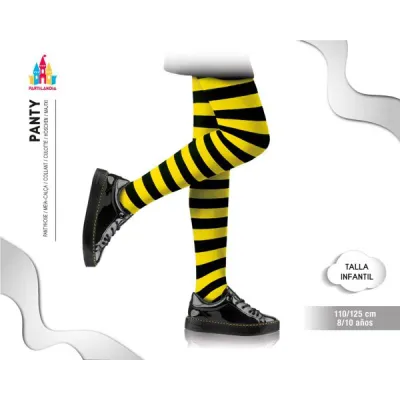 PANTYS INFAN RAYAS AMARILLA NEGRA 18528