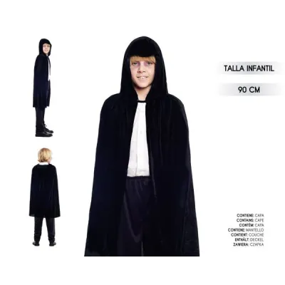 CAPA CAPUCHA TERCIOPELO NEGRA 30470