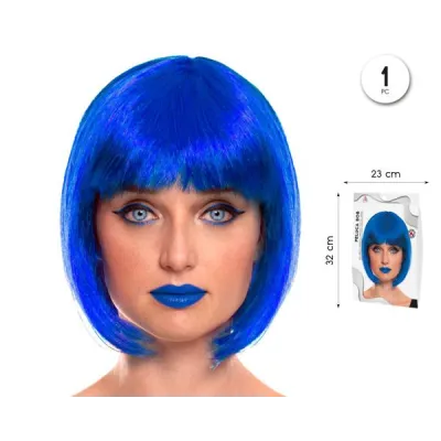 PELUCA CORTA AZUL 70042