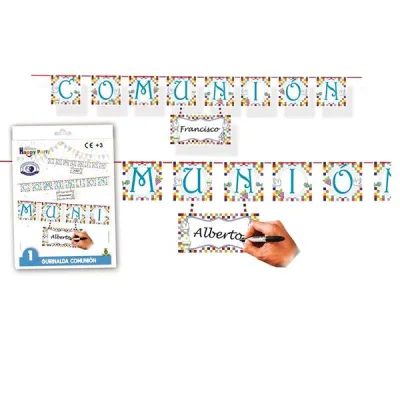 GUIRNALDA COMUNION NIÑO PERSONALIZABLE 5434-09