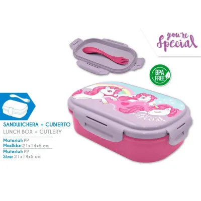 SADWICHERA CUBIERTOS UNICORNIO KL11481