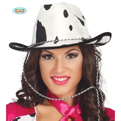 SOMBRERO ADULTO VAQUERO VACA 13566
