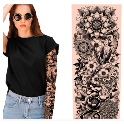 MANGA TATUAJE BLANCO Y NEGRO 27167