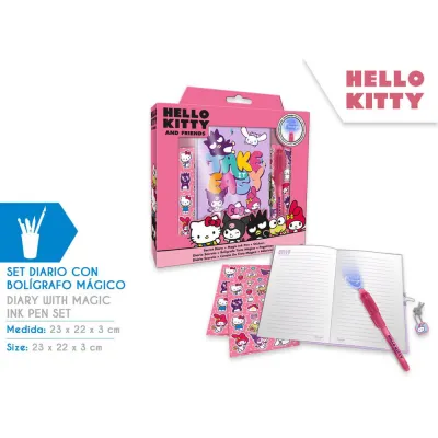 DIARIO CON BOLI MAGICO HELLO KITTY HK50184