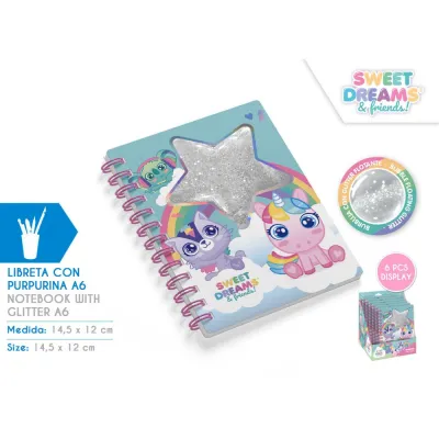 LIBRETA PURPURINA SWEET DREAMS KL11667