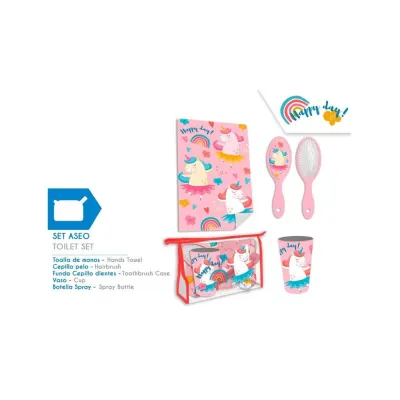 SET ASEO HAPPY DAY UNICORNIO KL11337