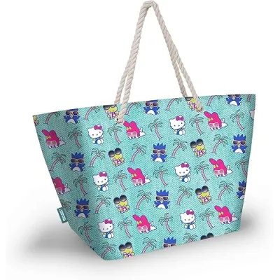 BOLSO PLAYA HELLO KITTY PALMERAS 86591