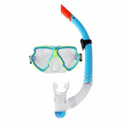 SET GAFAS BUCEO CON TUBO VERDE 60906