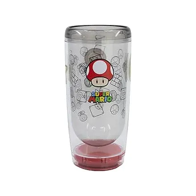 VASO ANTIVUELCO DOBLE PARED 705ML MARIO 75946