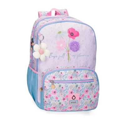 MOCHILA ENSO FLOWERS 44CM 97727D1