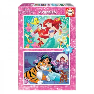 PUZZLE 2X48 ARIEL+JASMIN 18213