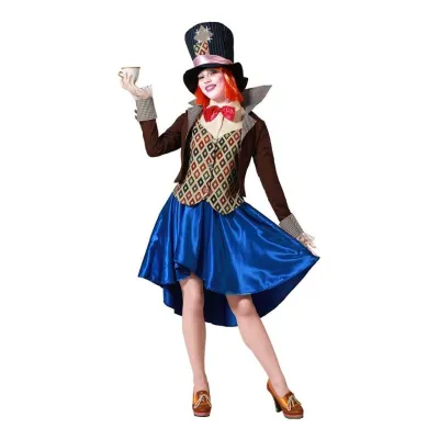 DISFRAZ ADULTO SOMBRERERA LOCA T-XXL 74627