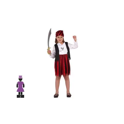 DISFRAZ PIRATA NIÑA T-10-12 70109