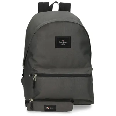 MOCHILA PEPE JEANS GRIS 44CM 63392A3
