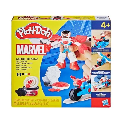 PLAYDOH MOTO CORTADORA CAPITAN AMERICA G0555
