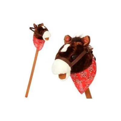 CABALLO PALO CON SONIDO MARRON 18055