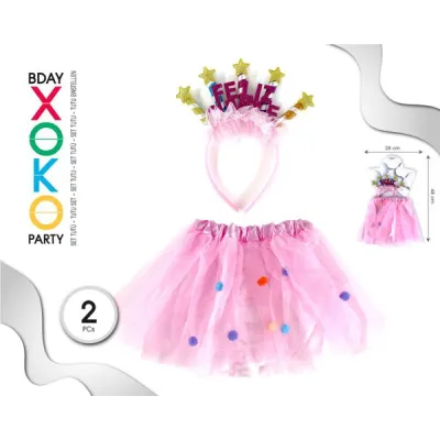 SET TUTU Y DIADEMA FELIZ CUMPLEAÑOS 71418