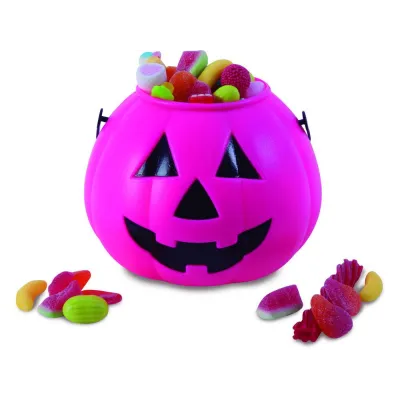 PORTACARAMELOS CALABAZA ROSA  S7151