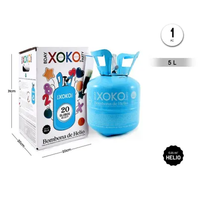 BOMBONA DE HELIO PARA 20 GLOBOS 23CM 58618