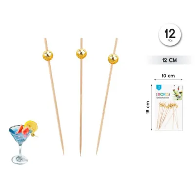 PALITOS COCTEL ORO 12 UNID 93973